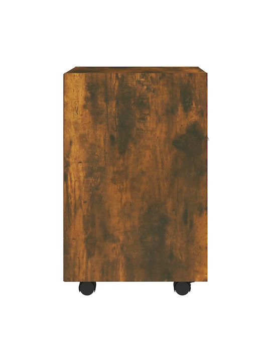 Cabinet de Birou cu roți Nucă 33x38x60cm