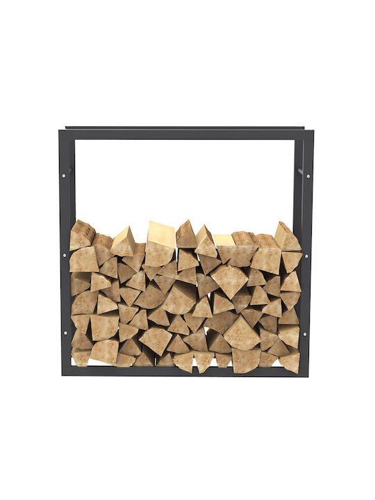 Bakaji Metallisch Regal Holzlagerung 100x25x100cm