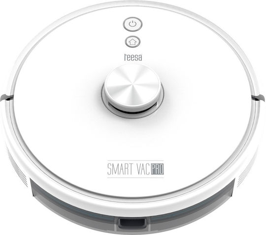 Teesa Smart Vac Pro Прахосмукачка Робот с Лазерно Картографиране и Всмукателна Мощност 3000Pa Бяла