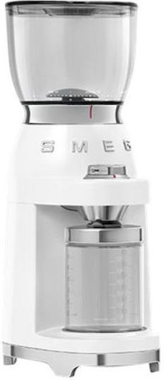 Smeg Electric Coffee Grinder 150W for 350gr Beans and 30 Grind Levels White