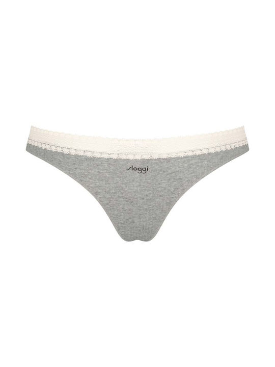 Sloggi Baumwolle Damen Brasilien 2Pack Gray