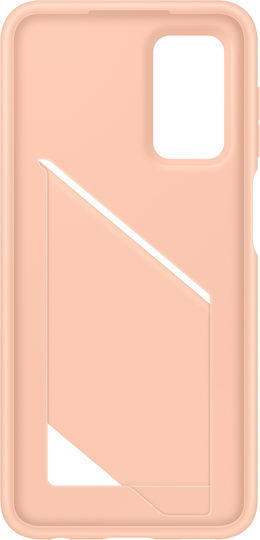 Samsung Back Cover Σιλικόνης με Υποδοχή για Κάρτες Awesome Peach (Galaxy A23 4G / Galaxy A23 5G)