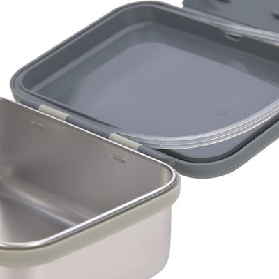 Laessig Safari Kids Lunch Stainless Steel Box Gray