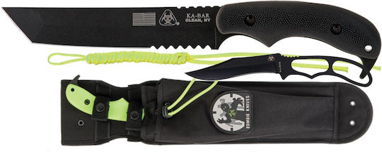 Ka-Bar Zombie Famine Tanto Ματσέτα Πράσινη σε Θήκη