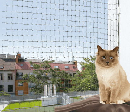 Trixie Cat Net 2x1.5m Olive made of Metal 200 x 150cm