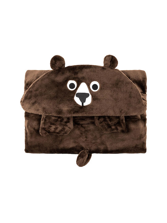 Zoocchini Blanket Fleece Bear Brown 91x127cm