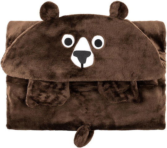 Zoocchini Κουβέρτα Fleece Bear Καφέ 91x127εκ.