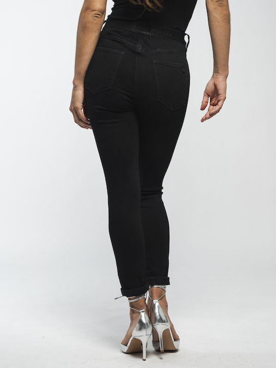 Staff Icon Women's Jean Trousers in Slim Fit Black