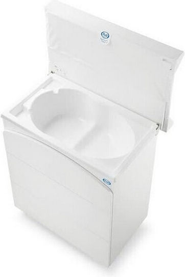 Birillo Βρεφική Συρταριέρα με 3 Συρτάρια Λευκή 76x45x90cm