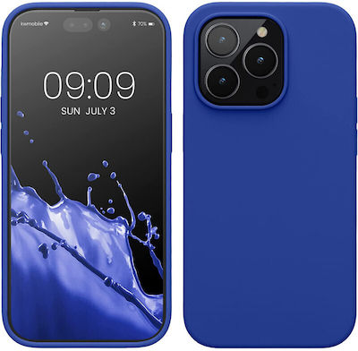 KWmobile Umschlag Rückseite Silikon Baltic Blue (iPhone 14 Pro) 59073.134