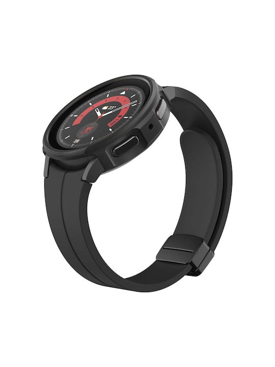 Spigen Liquid Air Θήκη Σιλικόνης σε Μαύρο χρώμα για το Galaxy Watch5 Pro