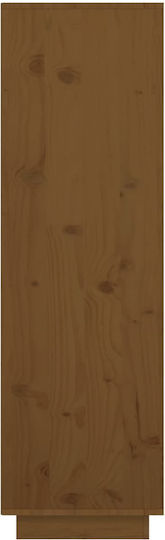 Dulap De Birou Din Lemn Masiv Castaniu 38x35x117cm