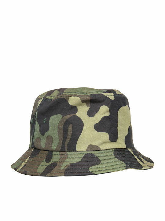 Flexfit Υφασμάτινo Ανδρικό Καπέλο Στυλ Bucket Χακί