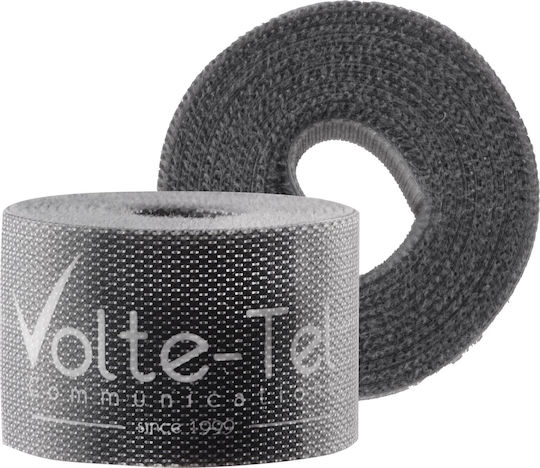 Volte-Tel Self-Adhesive Hook & Loop Tape Gray 1pcs