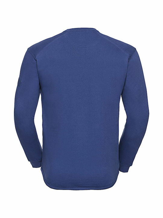 Russell Athletic R-013M-0 Long Sleeve Work Sweatshirt Blue Bright Royal