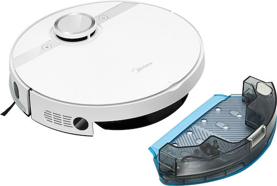 Midea M7 Robot Vacuum Cleaner with Laser Mapping & 4000Pa Suction Power White