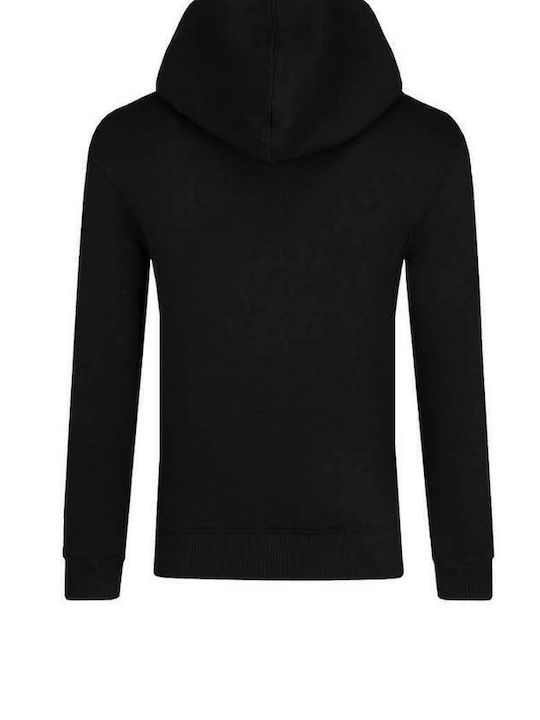 Pepe Jeans Girls Cotton Hooded Sweatshirt with Zipper Black