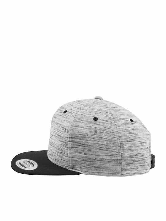 6089SC Men's Snapback Cap Black/Grey