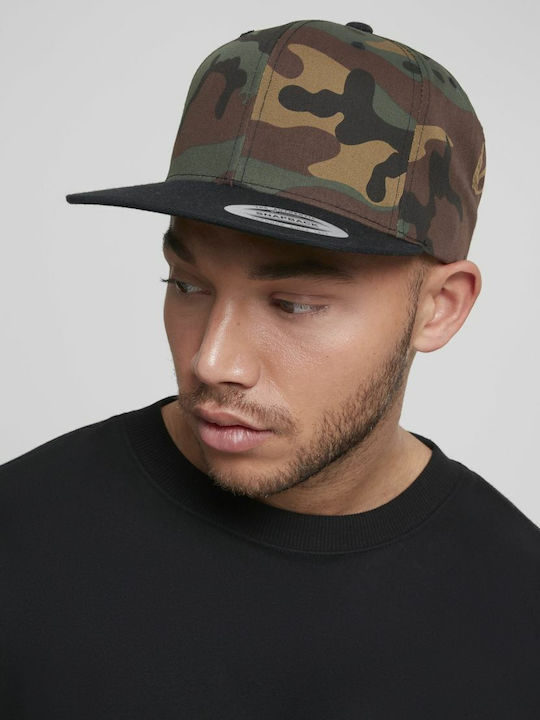 6089TC Ανδρικό Jockey με Ίσιο Γείσο Camo/Black Camo