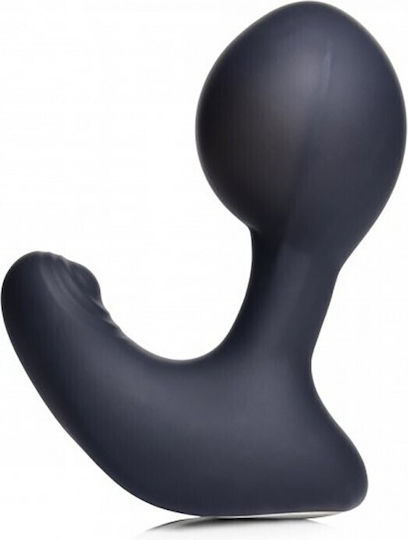 XR 10X Inflatable and Tapping Anal Plug with Wireless Functionality and Vibration Black
