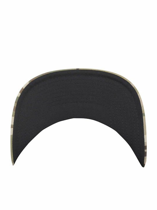 6089MC Men's Snapback Cap Beige Camo