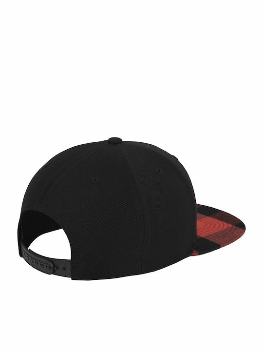 6089FP Jockey με Ίσιο Γείσο Black/Red