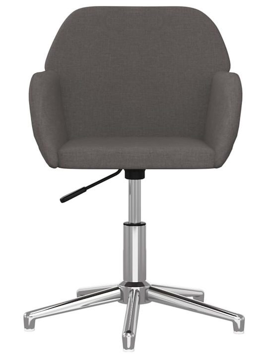 Swivel Visitor Chair with Arms Γκρι 53.5x57x70cm 2pcs