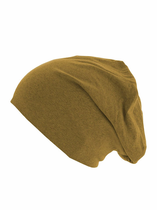 Ανδρικός Beanie Σκούφος σε Κίτρινο χρώμα