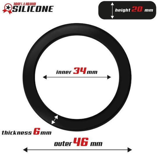 IntoYou Beast Rings Liquid Silicone Cock Ring 3.4cm Black