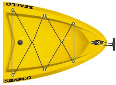 Seaflo Adult Kayak SEA-016 Πλαστικό Kayak Θαλάσσης 1 Ατόμου Κόκκινο