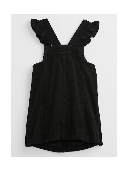 GAP Kids Corduroy Skirt Overalls Solid Black