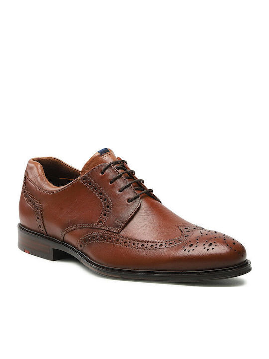 Marian Δερμάτινα Ανδρικά Oxfords Καφέ