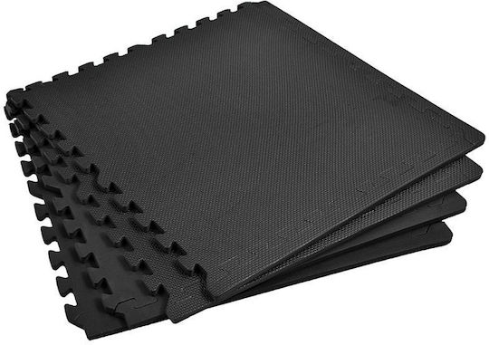 Profit Podele Puzzle de Gimnastică Negre 61x61x1.2cm 4buc