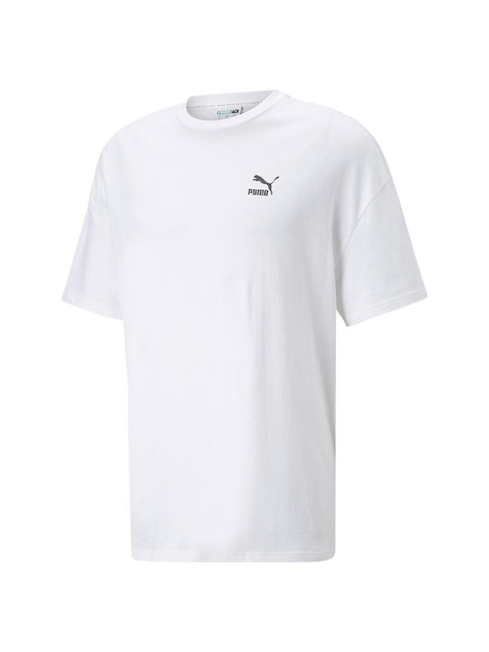 Puma Ανδρικό T-shirt Λευκό Μονόχρωμο