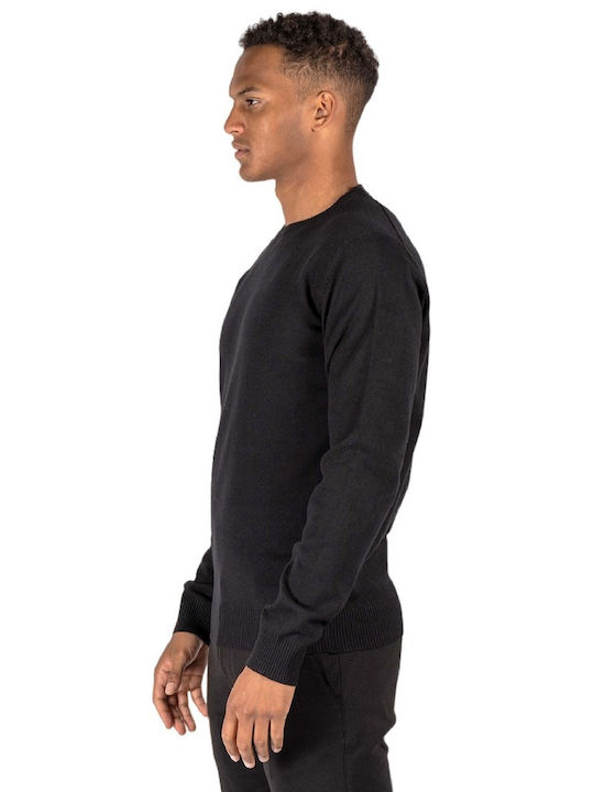 Marcus Herren Langarm-Pullover Schwarz