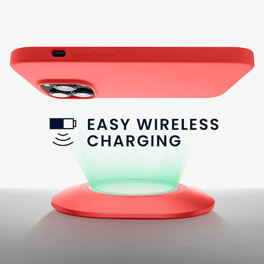 KWmobile Back Cover Σιλικόνης Neon Coral (iPhone 14 Pro)