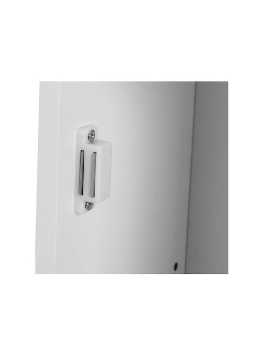 Bakaji Wooden Paper Holder Floor White