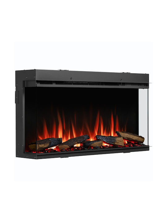 Richen 3D Επιτοίχιο Ηλεκτρικό Τζάκι 2000W 110x59cm Μαύρο