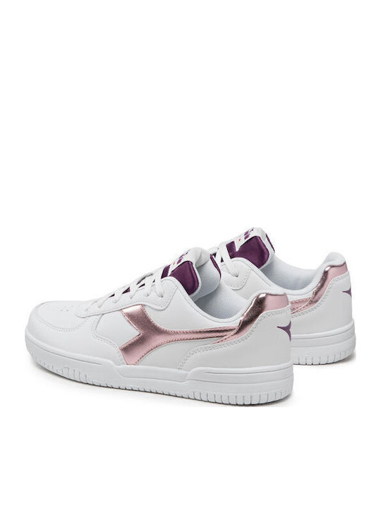 Raptor Metalic Satin Damen Sneakers Weiß