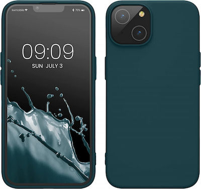 KWmobile Rubberized Umschlag Rückseite Silikon Teal Matte (iPhone 14) 59079.57