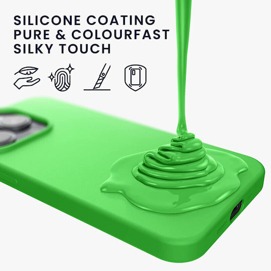 KWmobile Back Cover Silicon Lime Green (iPhone 14 Pro)