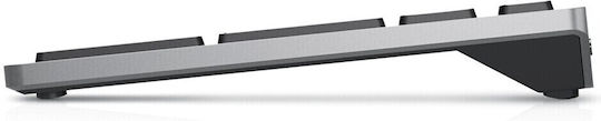 Dell KB700 Ασύρματο Πληκτρολόγιο Αγγλικό US Ασημί