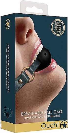 Shots Ouch Breathable Ball Gag Φίμωτρο Green