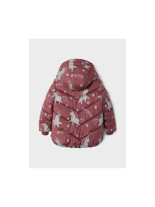 Name It Kinderjacke Kurz mit Kapuze Rosa