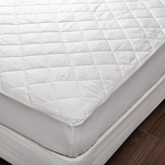 Klikareto Schutzauflage King Size mit Rock Ultra Weiß 180x200cm