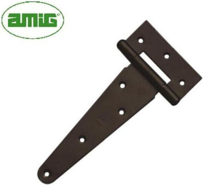 Amig Stainless Steel Door Hinge T Shaped Μαύρο 138x88mm