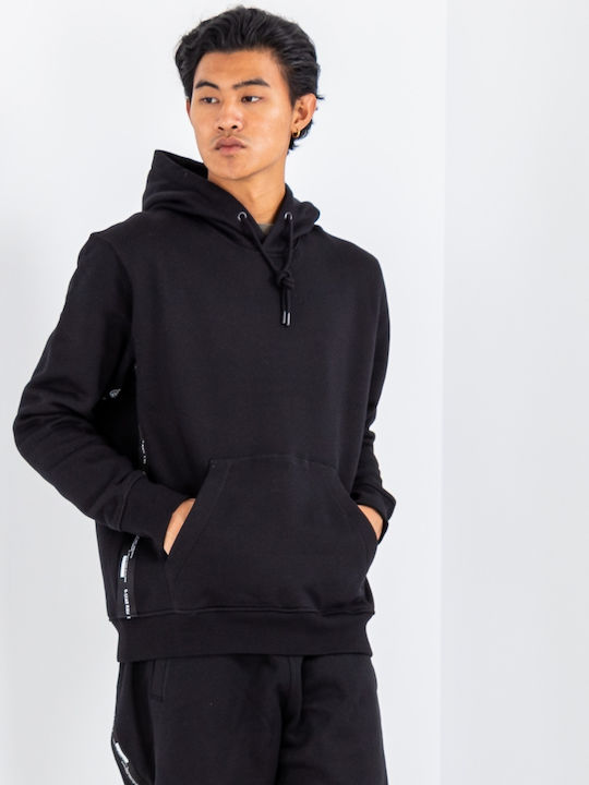 Sweatshirt with Hood Black
