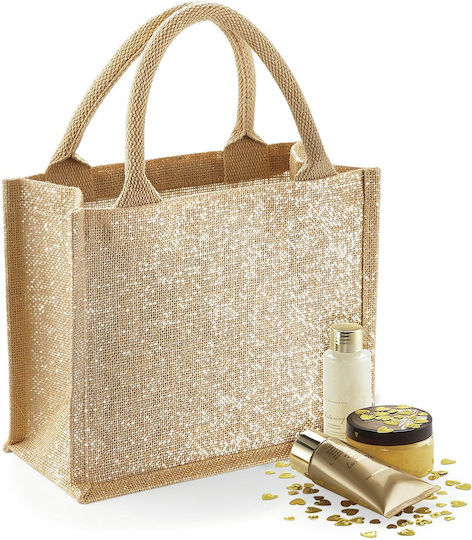 Westford Mill Gift Bag Fabric Bag for Gift Gold 22x14x26cm.