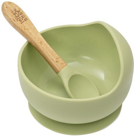 Interbaby Baby Food Container Set made of Silicone Green 2pcs