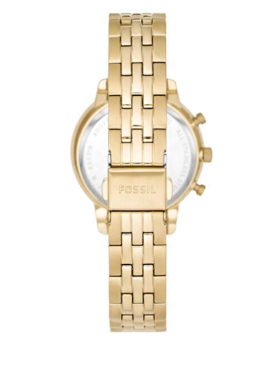 Fossil Women's Watch Chronograph with Gold Metal Bracelet